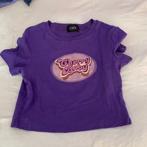 Purple crop top